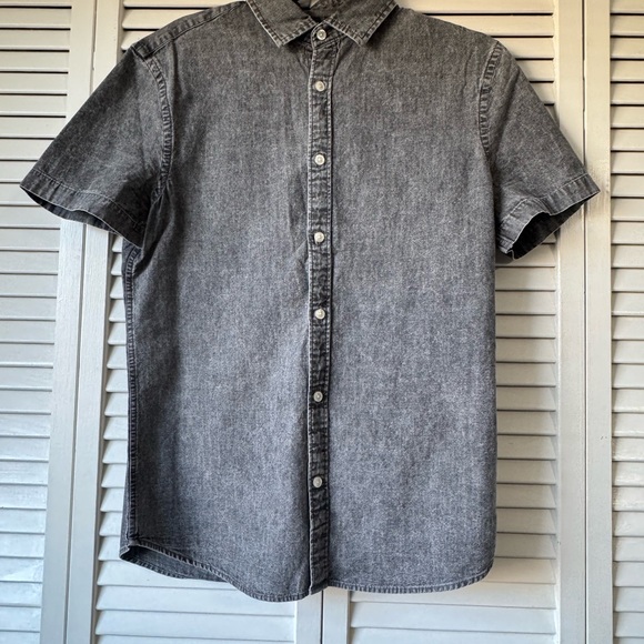 Express Charcoal Button Down Shirt - Picture 3 of 5